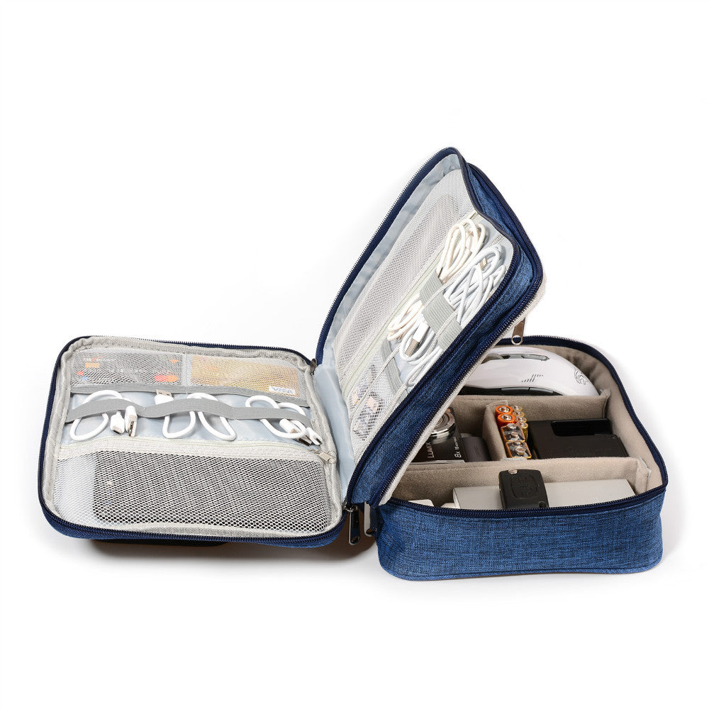 Cable organizer bag interior layout