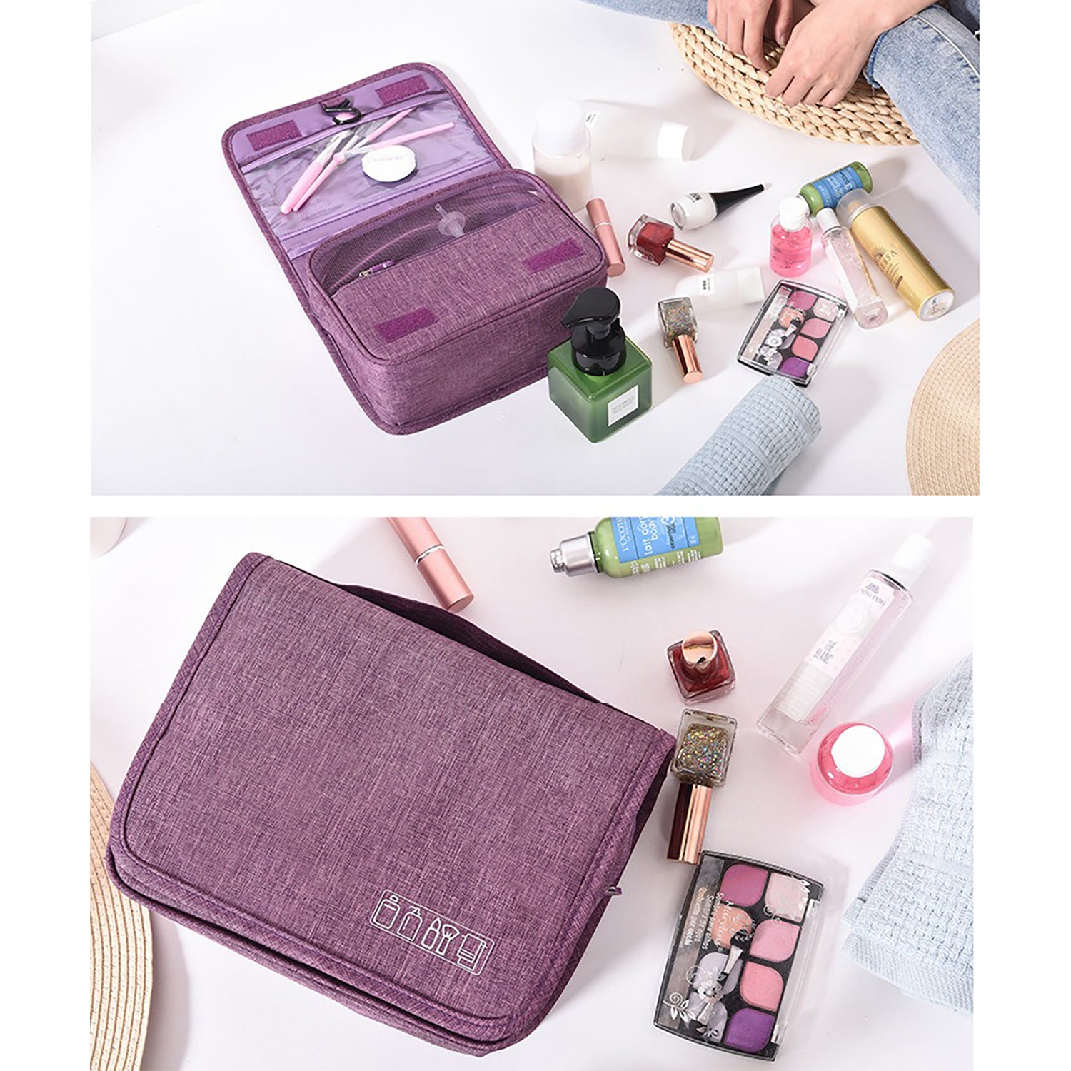 Travel toiletry organizer lifestyle photo