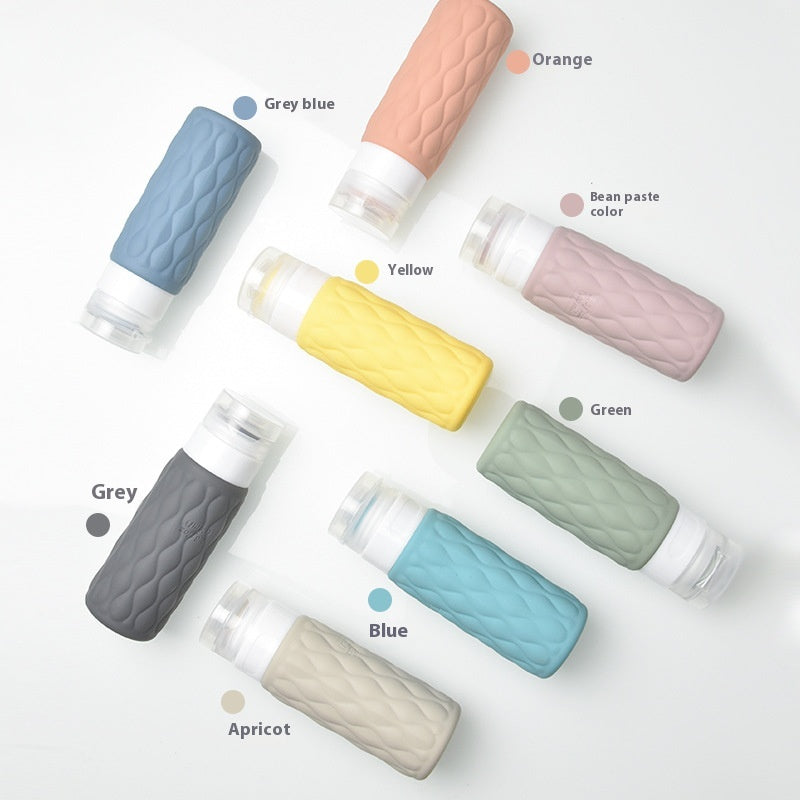 Leak-proof silicone bottle squeeze design