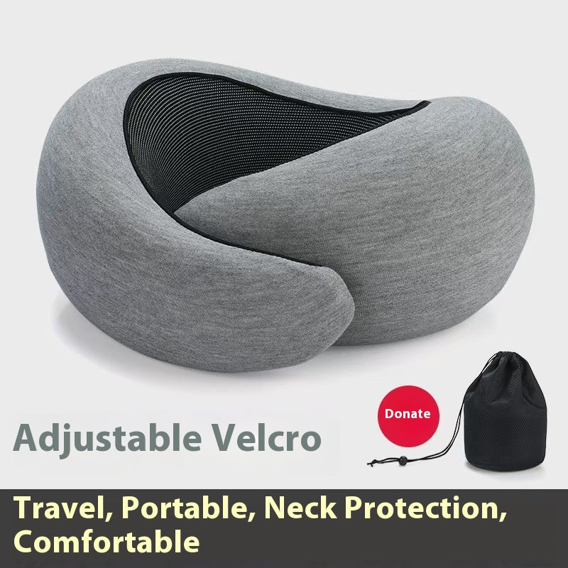 Memory foam pillow neck support side view